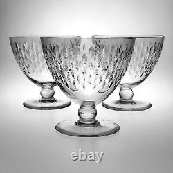 3 Baccarat Paris Cut Crystal Footed Dessert Bowls 3 3/4 in