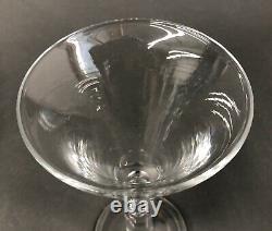 3 Colonial Williamsburg Restoration Teardrop Crystal Wine Goblet Royal Leerdam