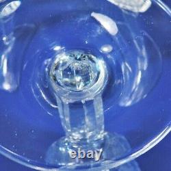 3 RALPH LAUREN crystal HERRINGBONE 8.5 WINE GLASSES (MWOT)