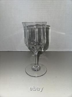 3 Vintage Baccarat Capri Optic Claret Wine Glasses, 6 Tall Water