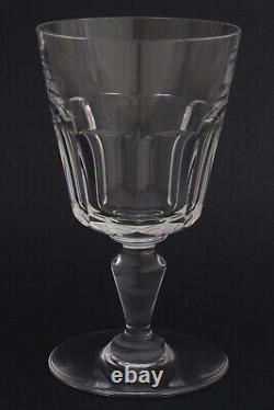 3 Vintage Baccarat Crystal Water Goblets Wine Glasses Bretagne Pattern 6