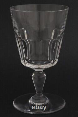 3 Vintage Baccarat Crystal Water Goblets Wine Glasses Bretagne Pattern 6