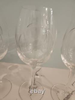 3 WATERFORD Crystal John Rocha CIRCA 10 Tall Wine Glasses EXCEL PREOWNED CONDIT
