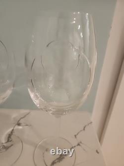 3 WATERFORD Crystal John Rocha CIRCA 10 Tall Wine Glasses EXCEL PREOWNED CONDIT