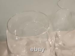 3 WATERFORD Crystal John Rocha CIRCA 10 Tall Wine Glasses EXCEL PREOWNED CONDIT