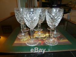 3 Waterford Crystal Comeragh Claret wine glasses