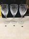 3 Waterford Crystal Wine Glasses John Rocha 9 Signed Signature Stemware Large