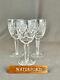 3 Waterford Cut Crystal DONEGAL AVOCA 6 ½ Claret Wine Glasses MINT