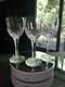 (3) Wine Glasses 6-7/8 Goblets, Cut Clear Crystal Edinburgh Montrose Signed