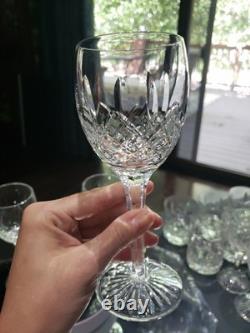 (3) Wine Glasses 6-7/8 Goblets, Cut Clear Crystal Edinburgh Montrose Signed