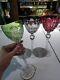 3 Wine goblets 8-3/4 Glasses, Cut to clear Crystal Val Saint Lambert Riverton