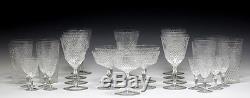 32pc Kosta Cut Crystal Goblets, assorted Wine, champagne, tumbler, sherry