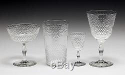 32pc Kosta Cut Crystal Goblets, assorted Wine, champagne, tumbler, sherry