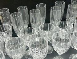 34 Mikasa Lead Crystal Park Lane Wine Old Fashion Champagne Beverage Glasses