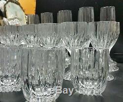 34 Mikasa Lead Crystal Park Lane Wine Old Fashion Champagne Beverage Glasses