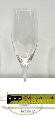 4 Baccarat Crystal St Remy Champagne Flutes / Wine Glasses Stemware