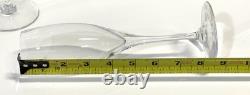 4 Baccarat Crystal St Remy Champagne Flutes / Wine Glasses Stemware