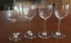 4 Baccarat Perfection Clear Crystal Tall Rhine Wine Glasses 6 7/8 All Excellent
