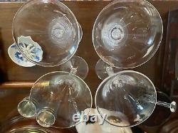 4 Colonial Williamsburg Reproduction Royal Leerdam Airtwist Wine Glasses