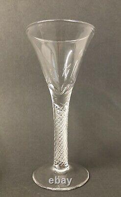 4 Colonial Williamsburg Restoration Air Twist Crystal Wine Goblet Royal Leerdam