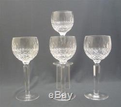 4 Elegant COLLEEN Waterford Irish Crystal WINE HOCK Stemware Glass 7 1/4 Tall