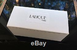 4 Lalique Angel Champagne Flutes Signed Mint Retail $2,100 Gift Boxed