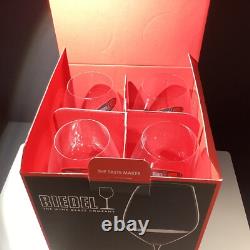 4 New Boxed RIEDEL 002 Red Wine Crystal Stemmed Glasses Germany