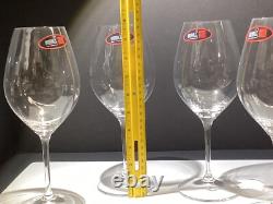 4 New Boxed RIEDEL 002 Red Wine Crystal Stemmed Glasses Germany