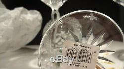 4 New Waterford Crystal Clarendon Water Oversized Wine Glasses Ireland In Box
