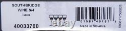 4 Pcs WATERFORD Crystal Southbridge Stemmed Wine Goblets New in Box