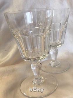 4 RARE Baccarat Bretagne CLARET Crystal Wine Glass Goblets