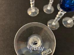 4 Roemer Bubble Blue Crystal Wine Glasses (Price Per Unit)