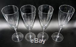 4 Tall Baccarat French Crystal Dom Perignon Champagne Wine Claret Glass 9