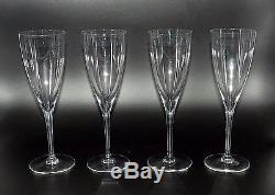 4 Tall Baccarat French Crystal Dom Perignon Champagne Wine Claret Glass 9