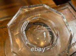 4 Vintage Lalique Art Deco 1930's Quincy Wine Glasses RARE