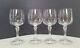 4 Vintage Princess House Bordeaux Heritage Crystal Etched Wine Glasses VIDEO