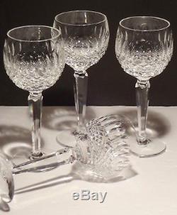 4 Vintage Waterford Crystal Colleen Wine Hock Glasses 7 3/8 Made In Ireland