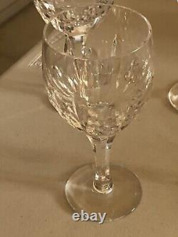 4 Vtg Atlantis Vista Alegre Azores Cut Crystal Wine Water Goblets 8 Oz 6,75