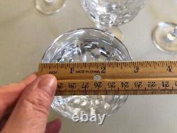 4 Vtg Atlantis Vista Alegre Azores Cut Crystal Wine Water Goblets 8 Oz 6,75