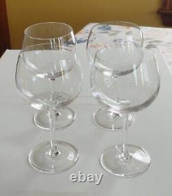 4 Vtg Tiffany & Co Crystal All Purpose 7 Wine Glasses Classic Home Essentials