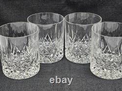 4 WATERFORD crystal INNISFREE Double Old Fashione Excellent condition BEAUTIFUL