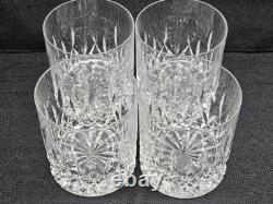 4 WATERFORD crystal INNISFREE Double Old Fashione Excellent condition BEAUTIFUL