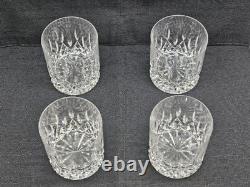 4 WATERFORD crystal INNISFREE Double Old Fashione Excellent condition BEAUTIFUL