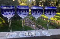 4 Waterford Clarendon Cobalt 8 Wine Hocks