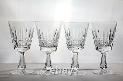 4 Waterford Crystal 6 3/4 KYLEMORE Goblets Glasses Water Wine