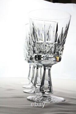 4 Waterford Crystal 6 3/4 KYLEMORE Goblets Glasses Water Wine