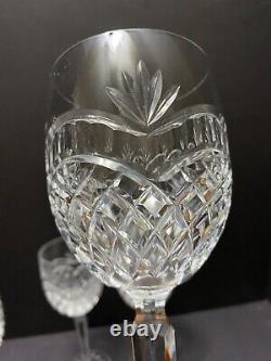 4 Waterford Crystal ARTISAN WINE WATER GLASSES 8 3/8 Goblets Stems