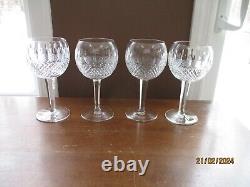 4 Waterford Crystal COLLEEN Hock Wine Glasses Goblets 7 1/4