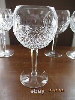 4 Waterford Crystal COLLEEN Hock Wine Glasses Goblets 7 1/4