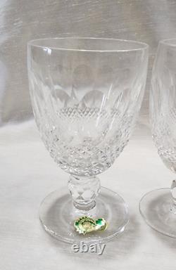 (4) Waterford Crystal Colleen 4.75 Clear Wine Sherry Glasses Ireland NEW